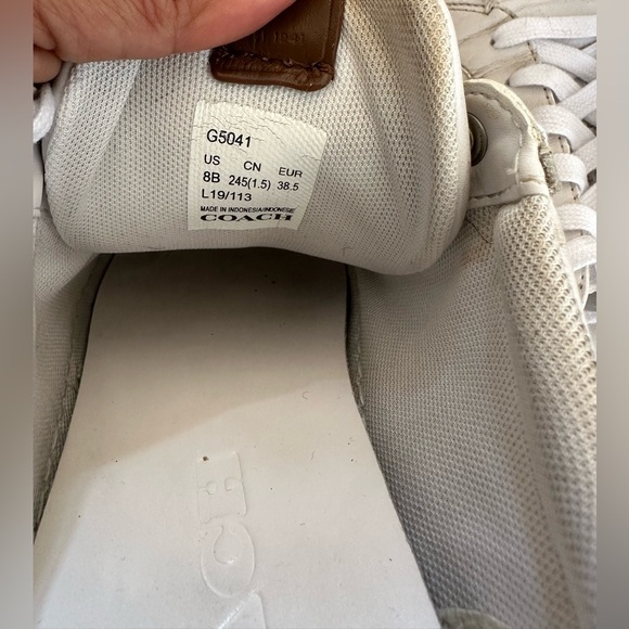 Coach leather sneakers size 8 - Picture 8 of 8